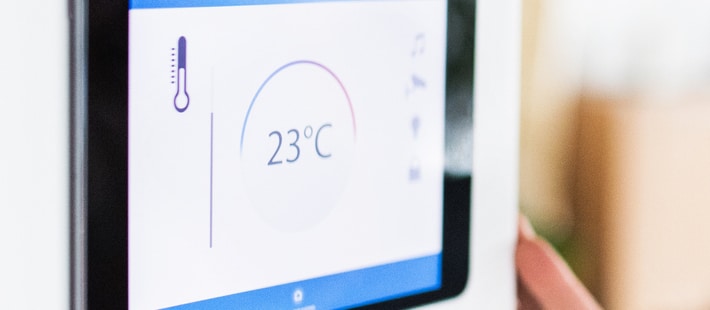Thermostat set at 23 degrees Celsius | Energy-saving thermostat | A Plus Air Conditioning and Refrigeration