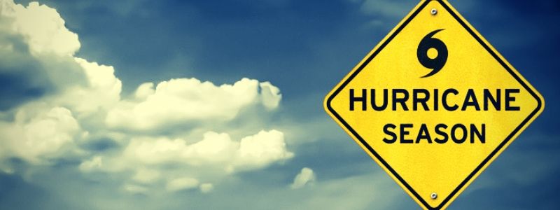 Signage that says its hurricane season | A Plus Air Conditioning and Refrigeration